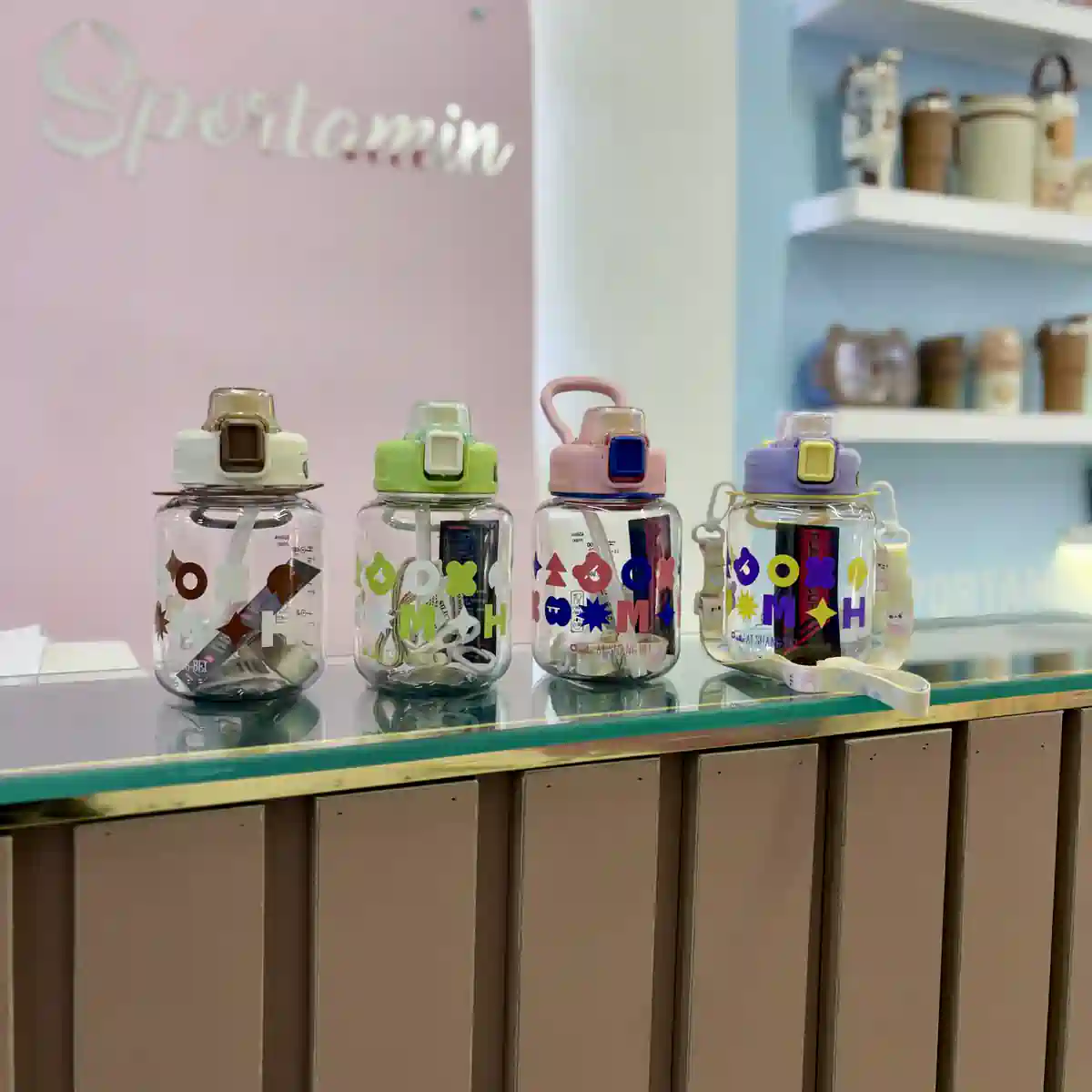 قمقمه کودک فانتزی شفاف 650 میل